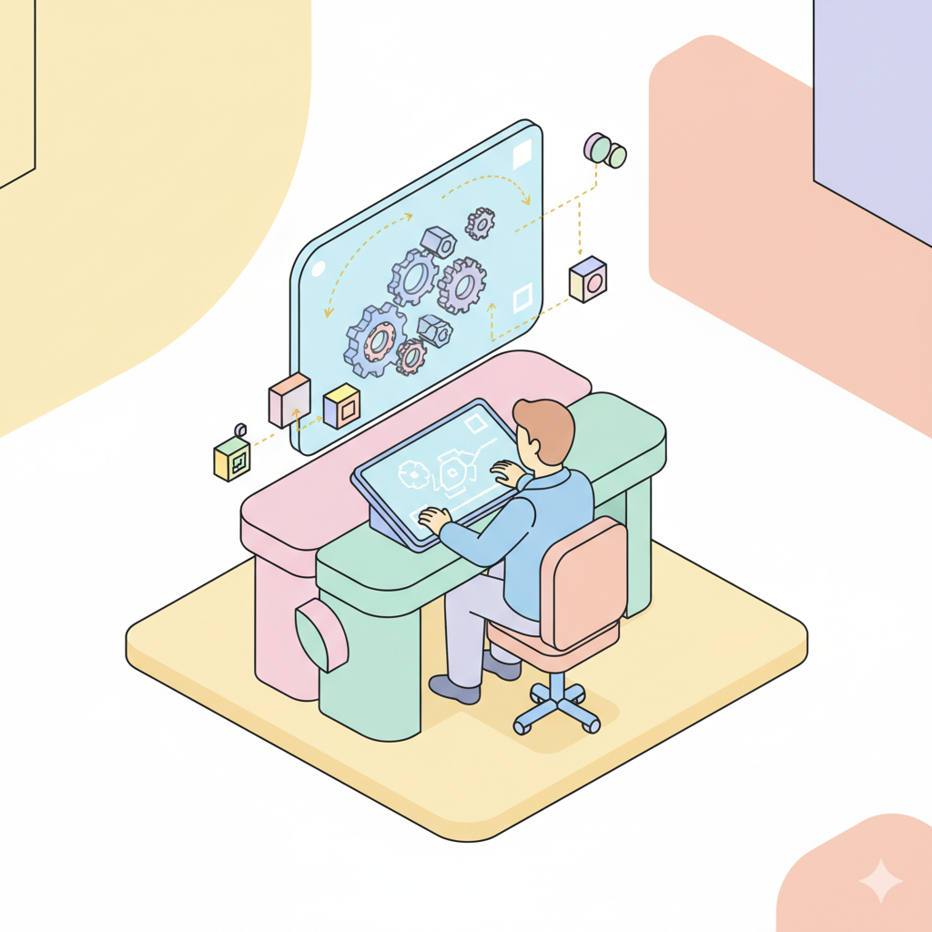 Studio pemodelan 3D mesin pintar ElektroBee